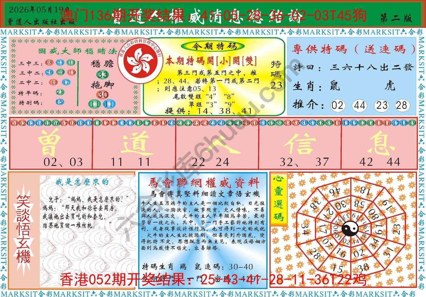 曾道人权威消息