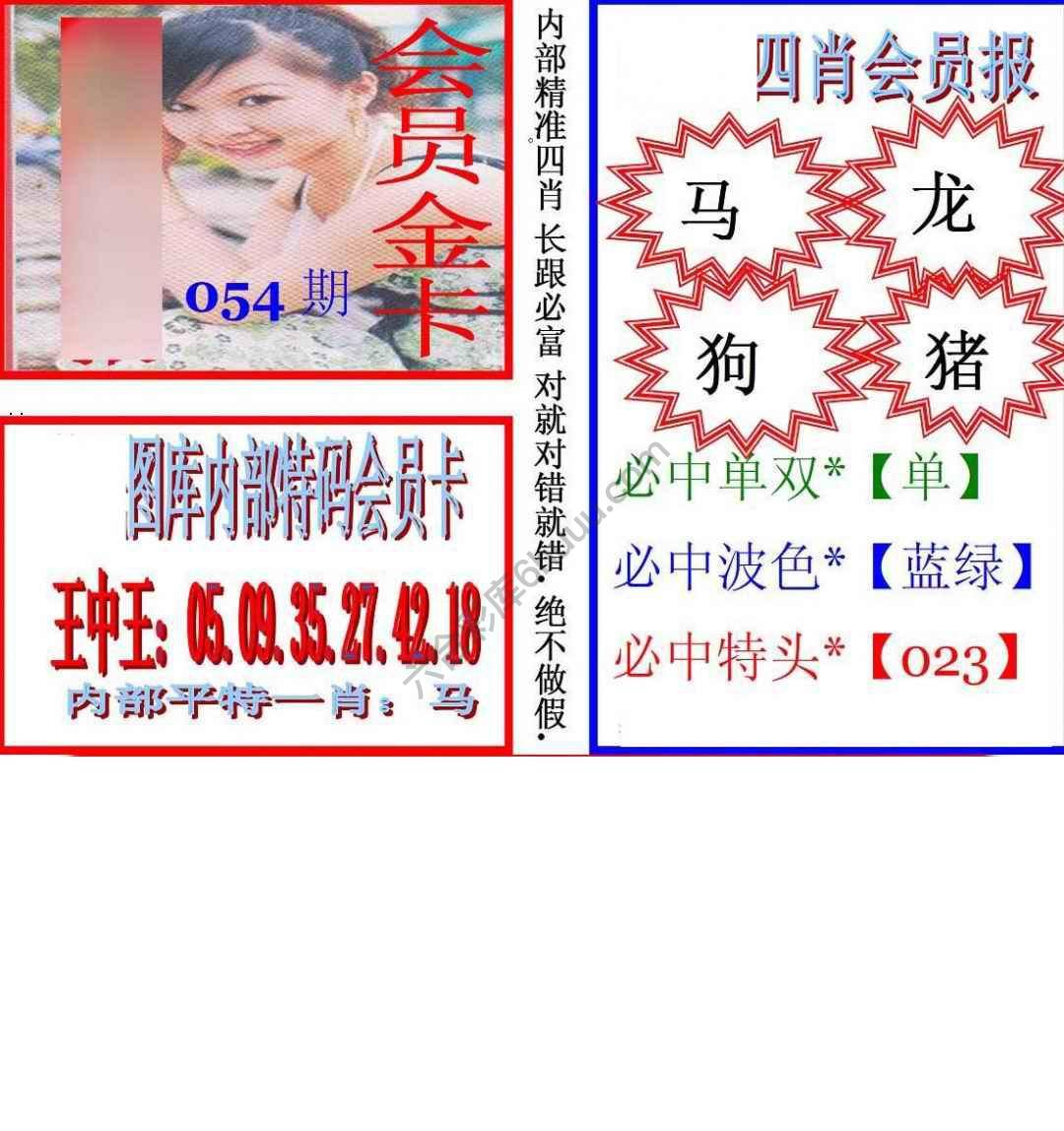 马经四肖会员报