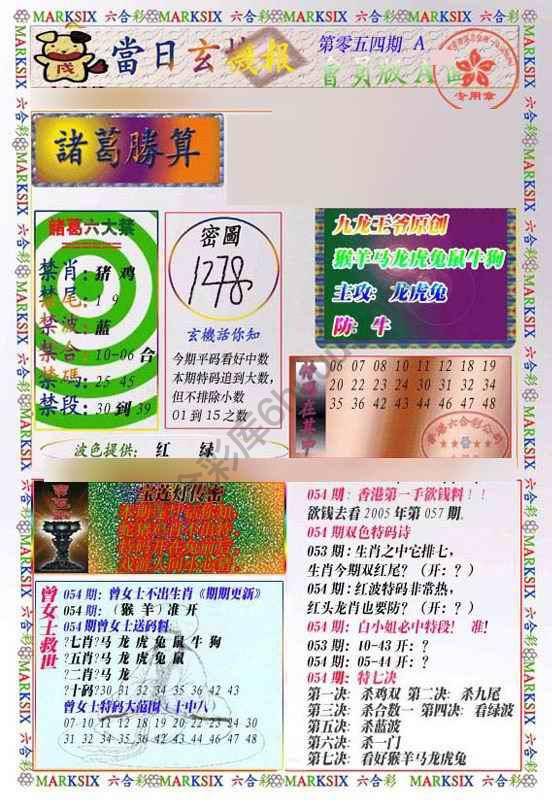 当日玄机报