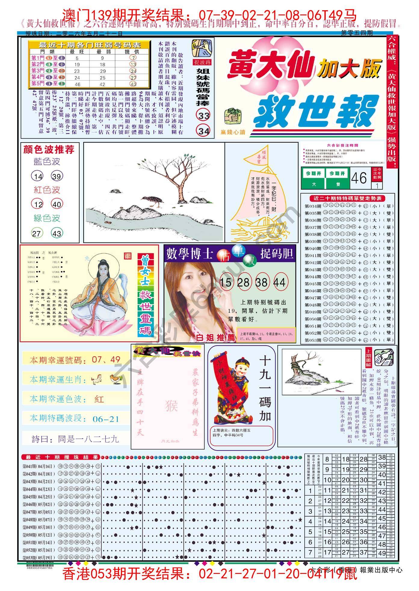 黄大仙救世报（加大版）