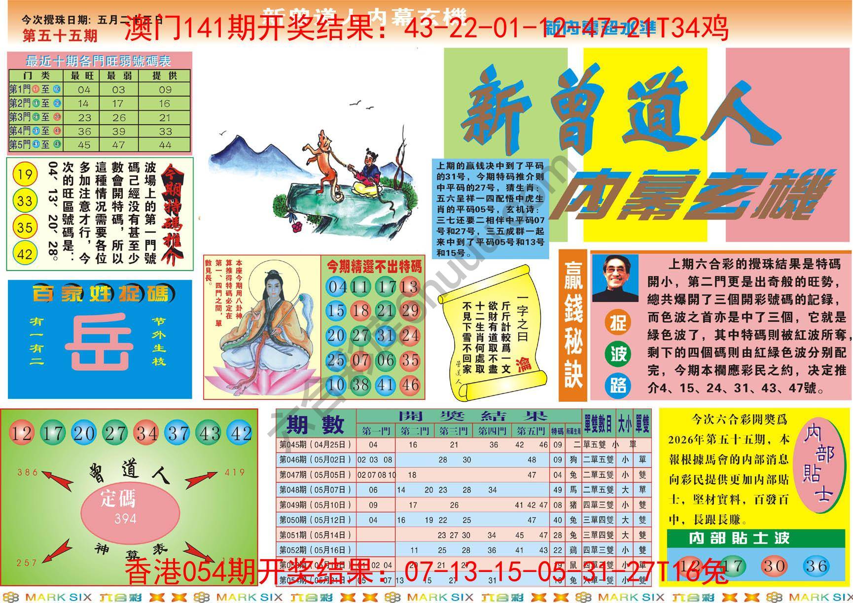 新曾道人内幕玄机