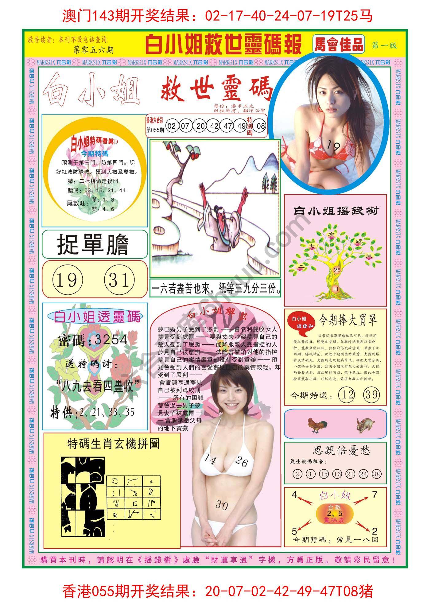 白小姐救世灵码报