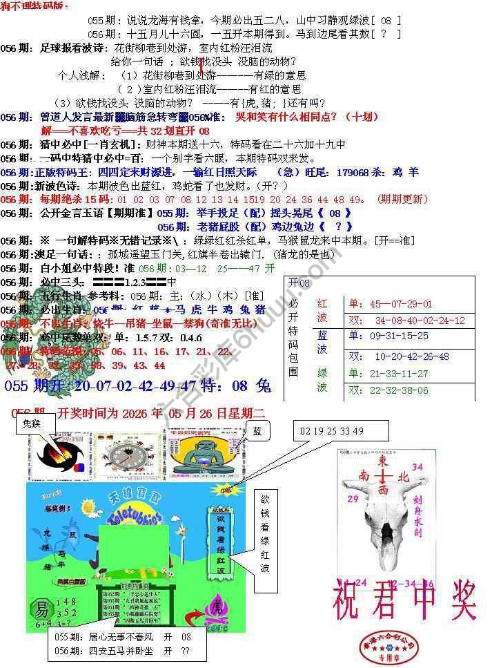 青龙五鬼报