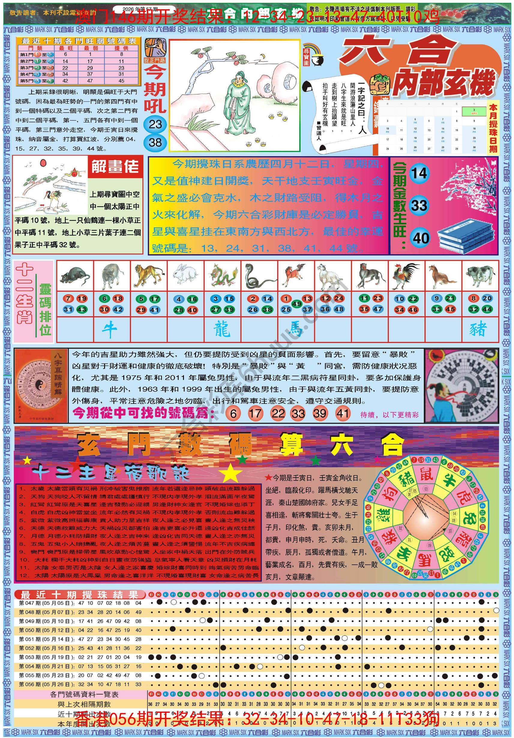 六合内部玄机港版