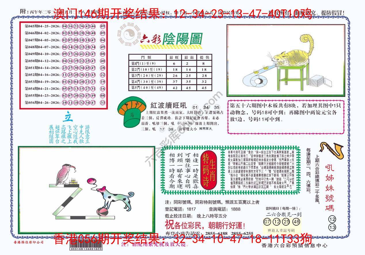 六彩阴阳图