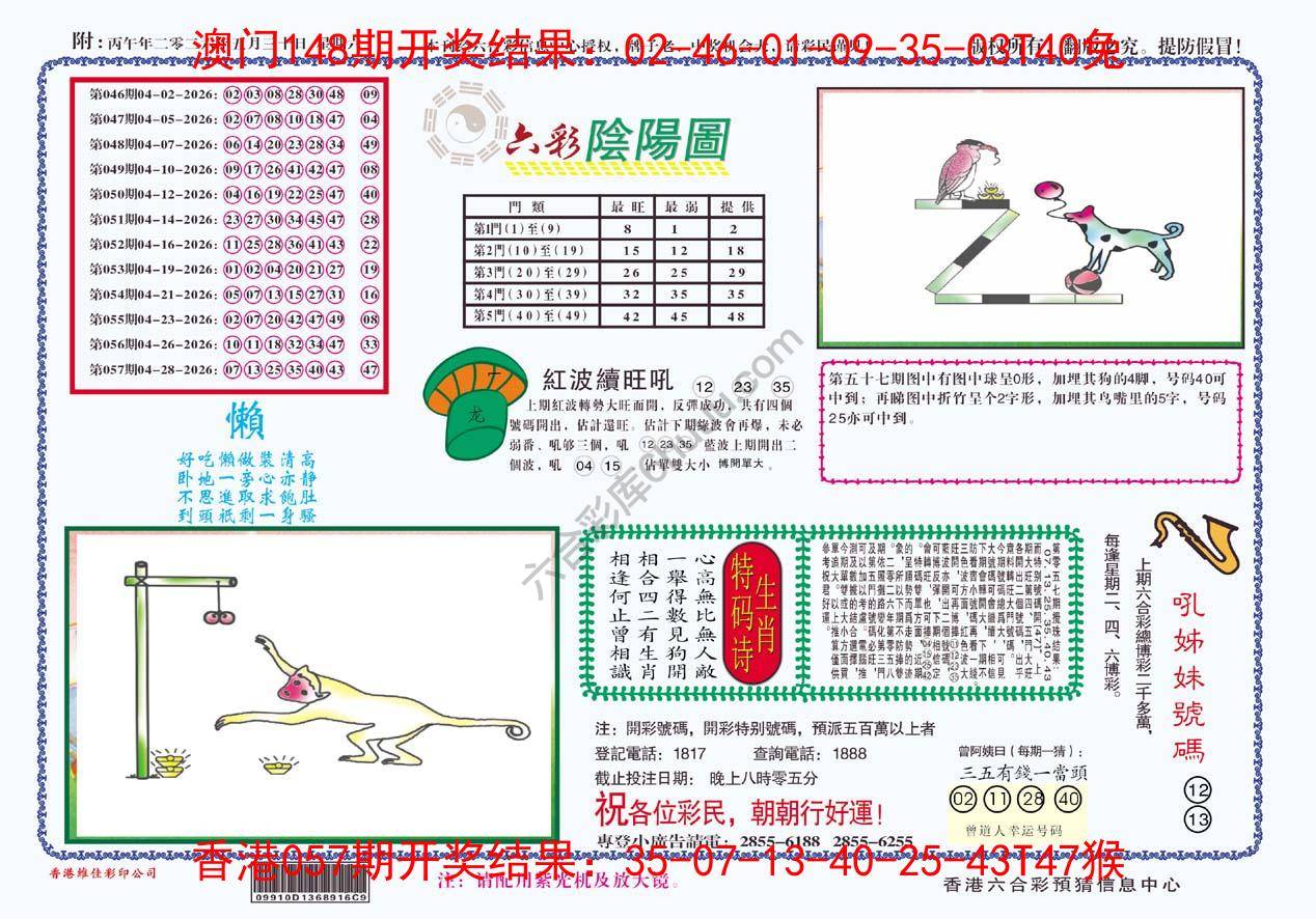 六彩阴阳图