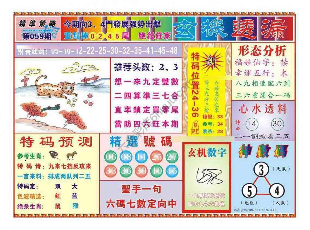 玄机透漏
