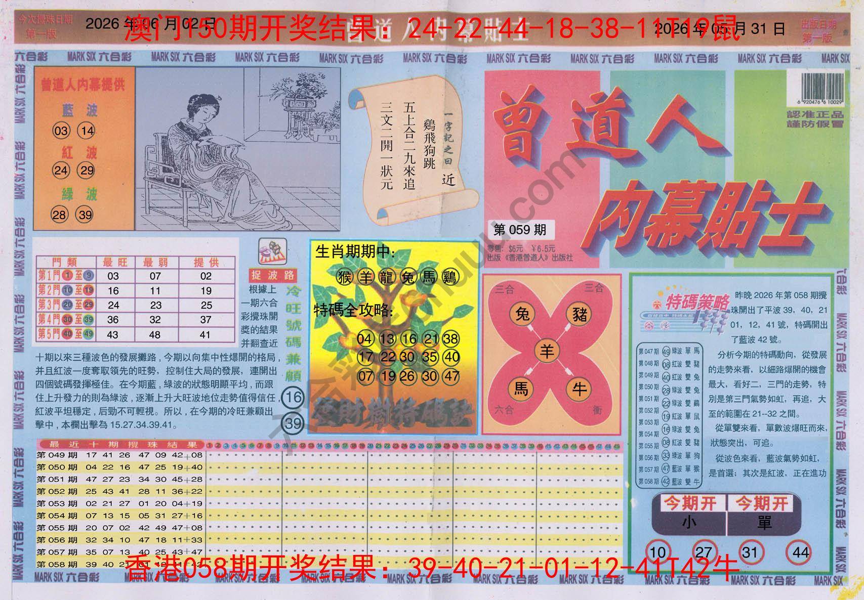 曾道人内幕贴士