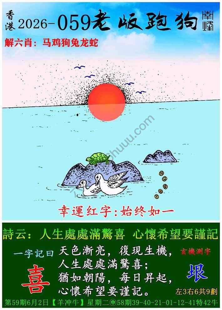 老版跑狗图
