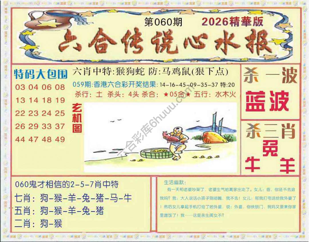 六合传说心水报