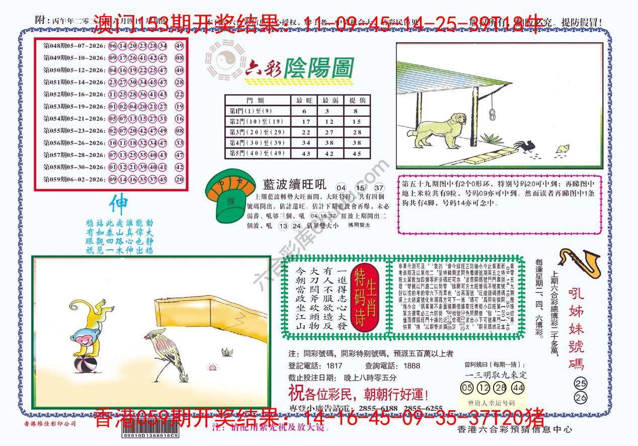 六彩阴阳图