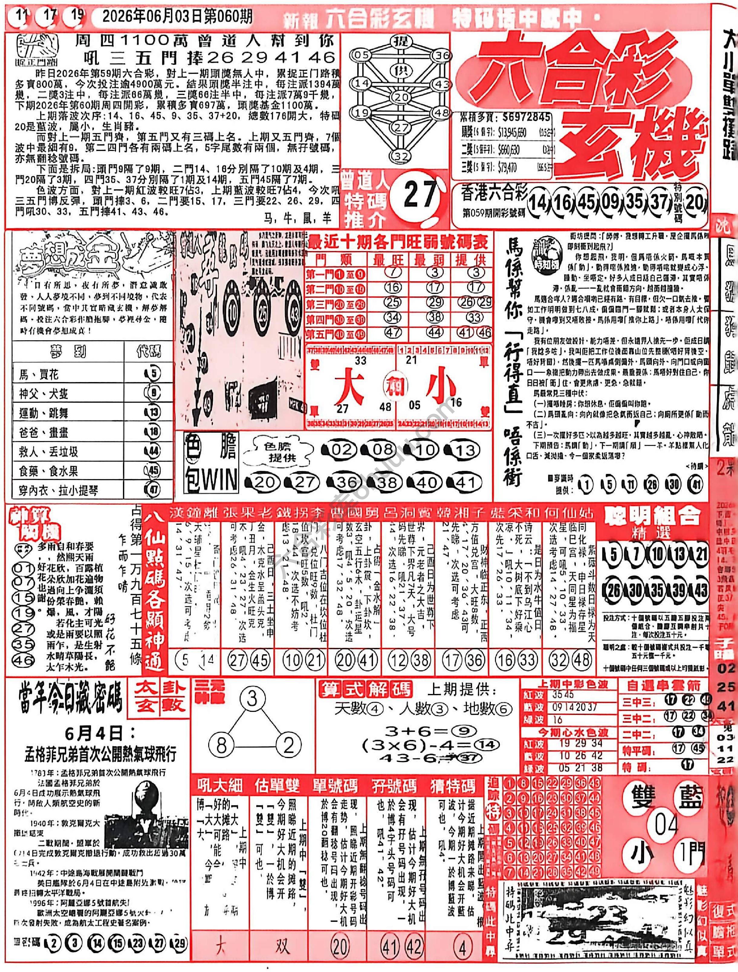 六合彩玄机