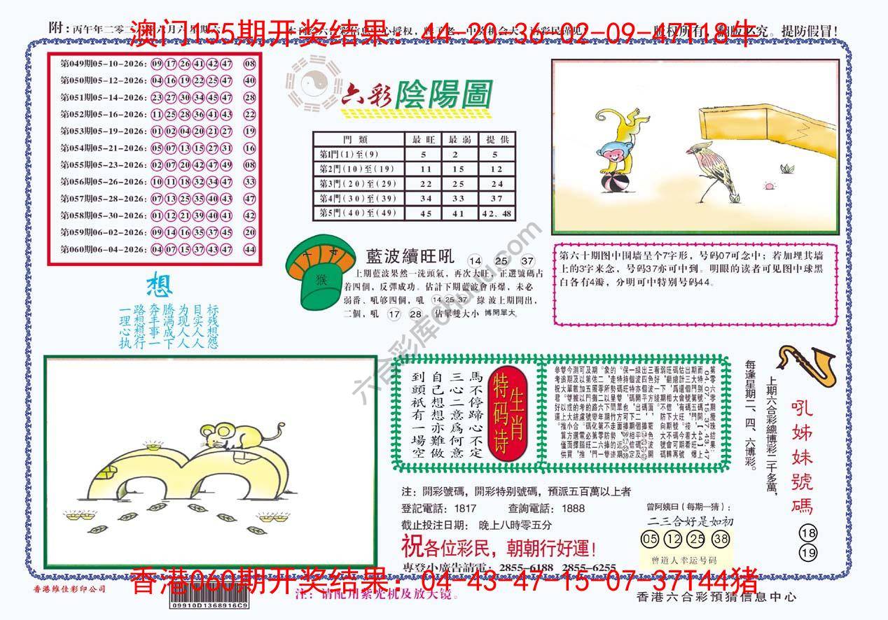 六彩阴阳图