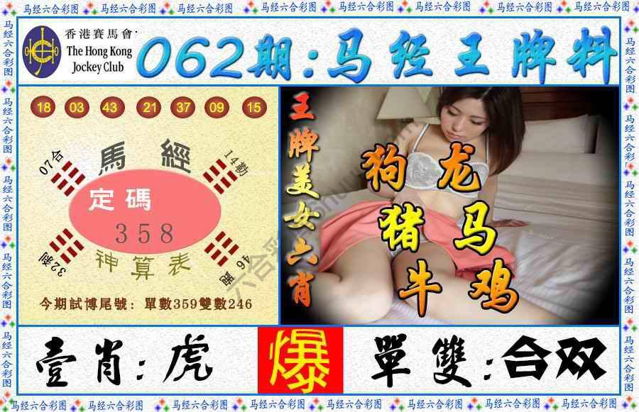 马经王牌料