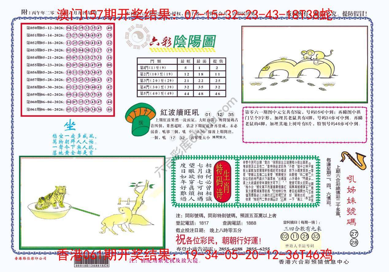 六彩阴阳图