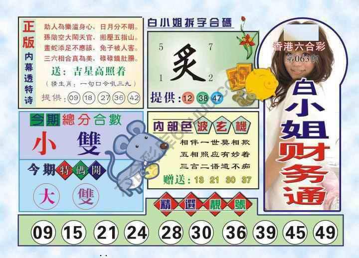 白小姐财务通