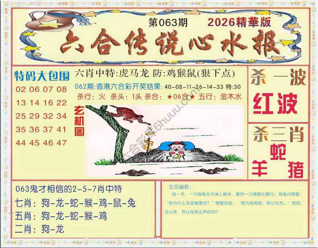 六合传说心水报