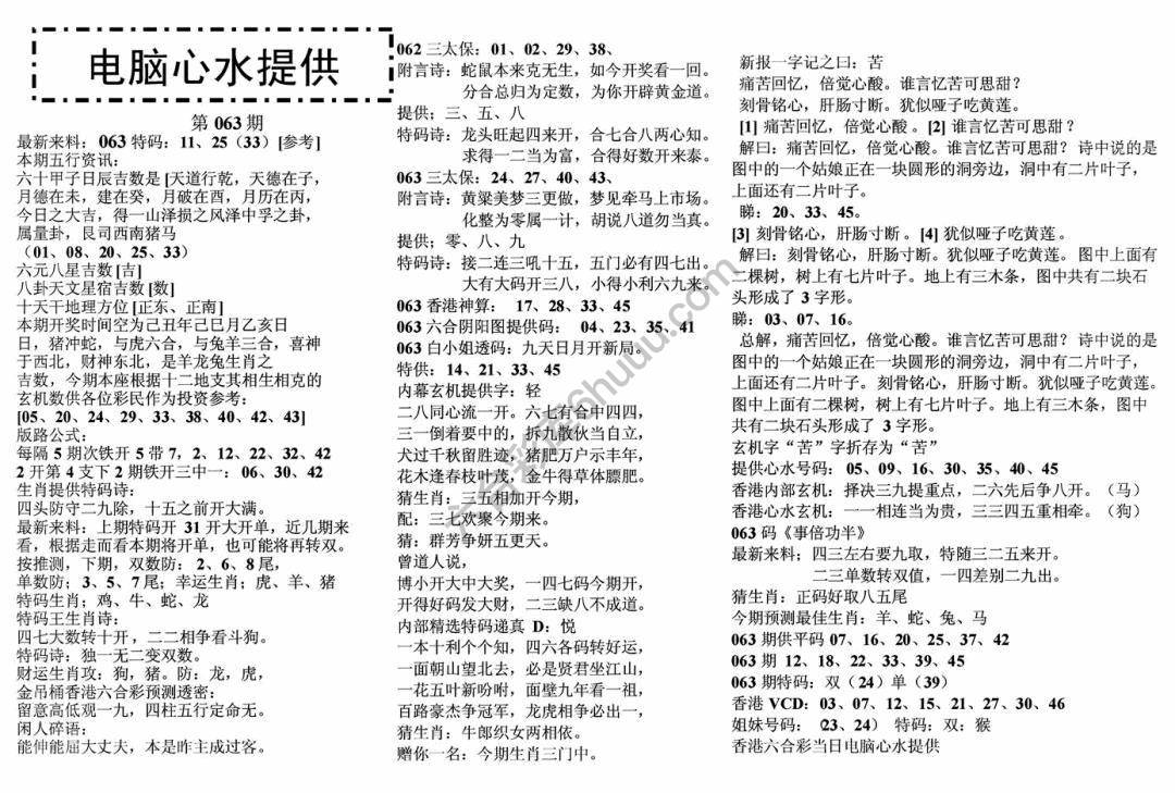 电脑心水提供