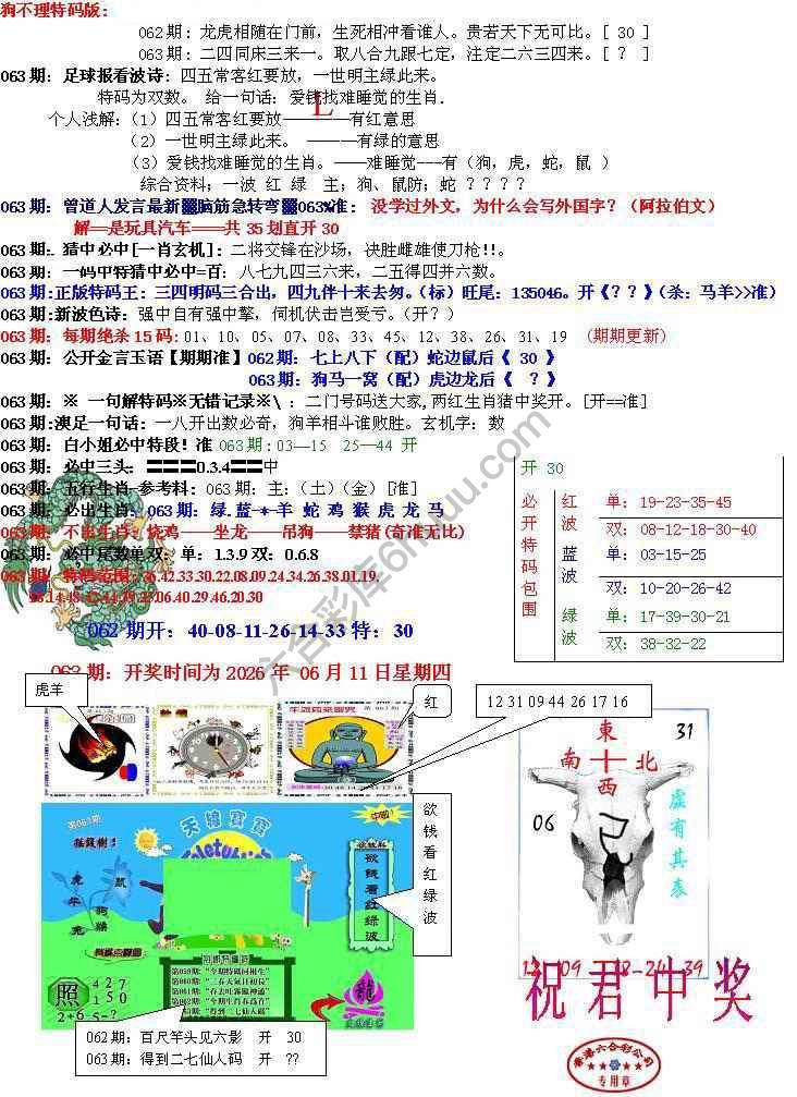 青龙五鬼报