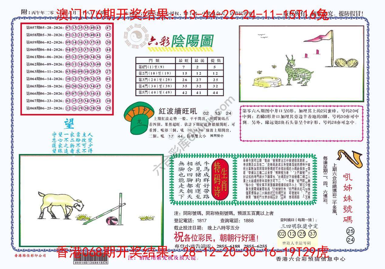 六彩阴阳图