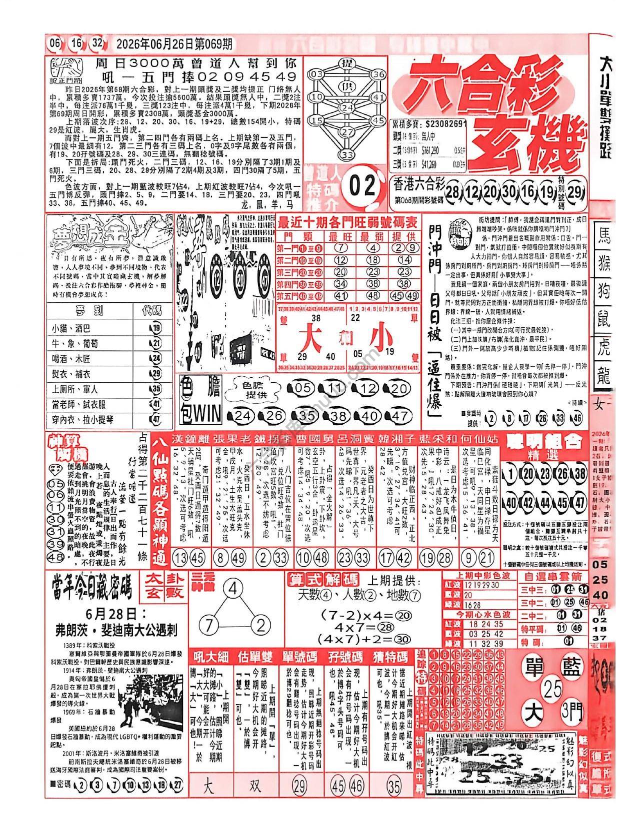 六合彩玄机