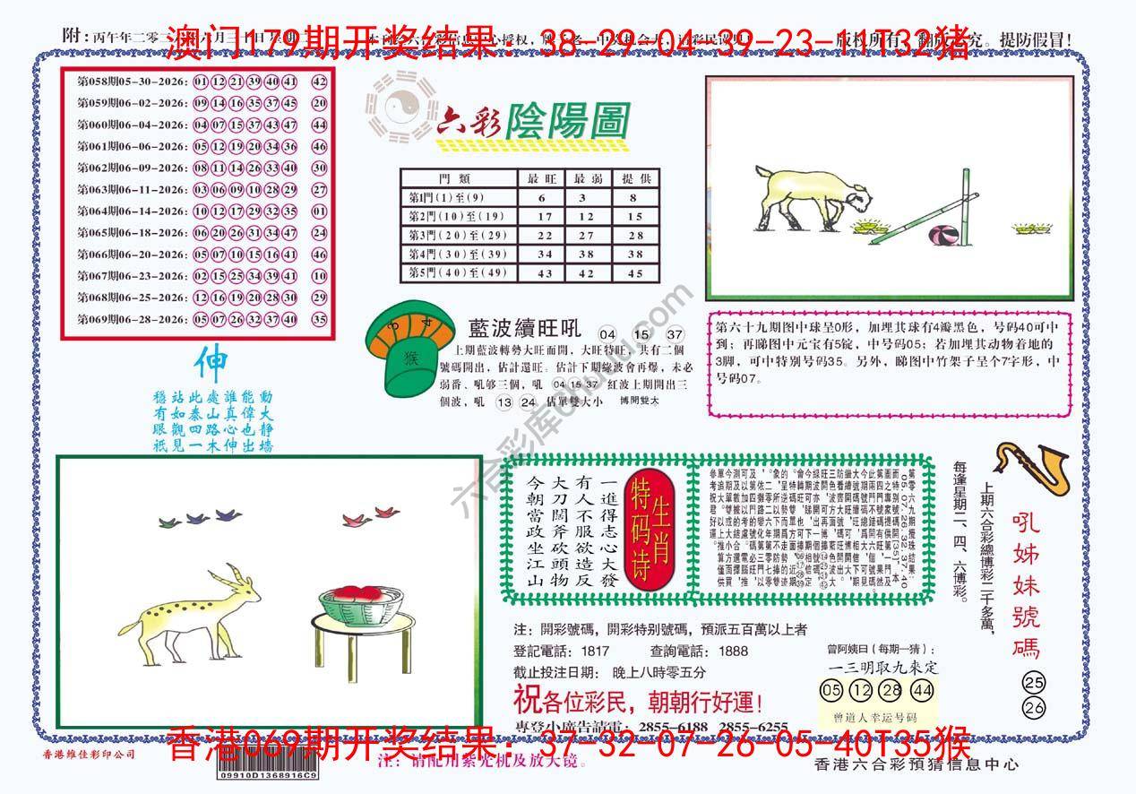 六彩阴阳图