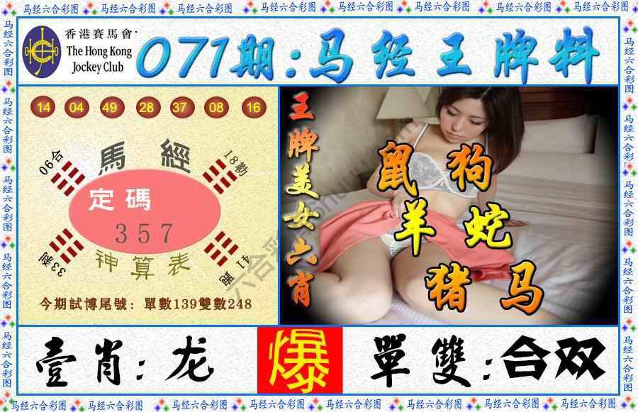 马经王牌料