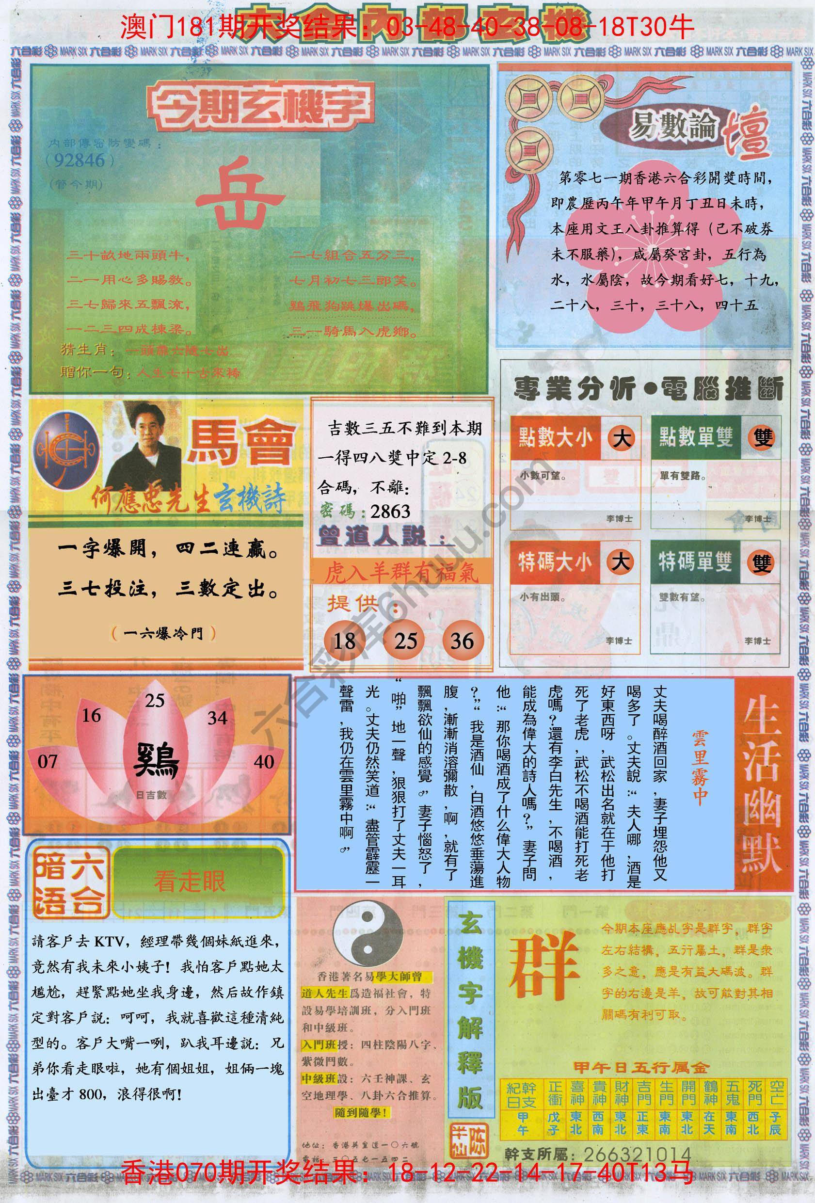 六合内部玄机