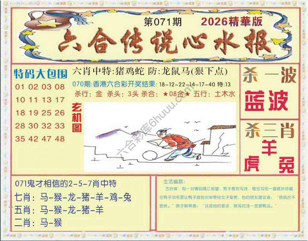 六合传说心水报