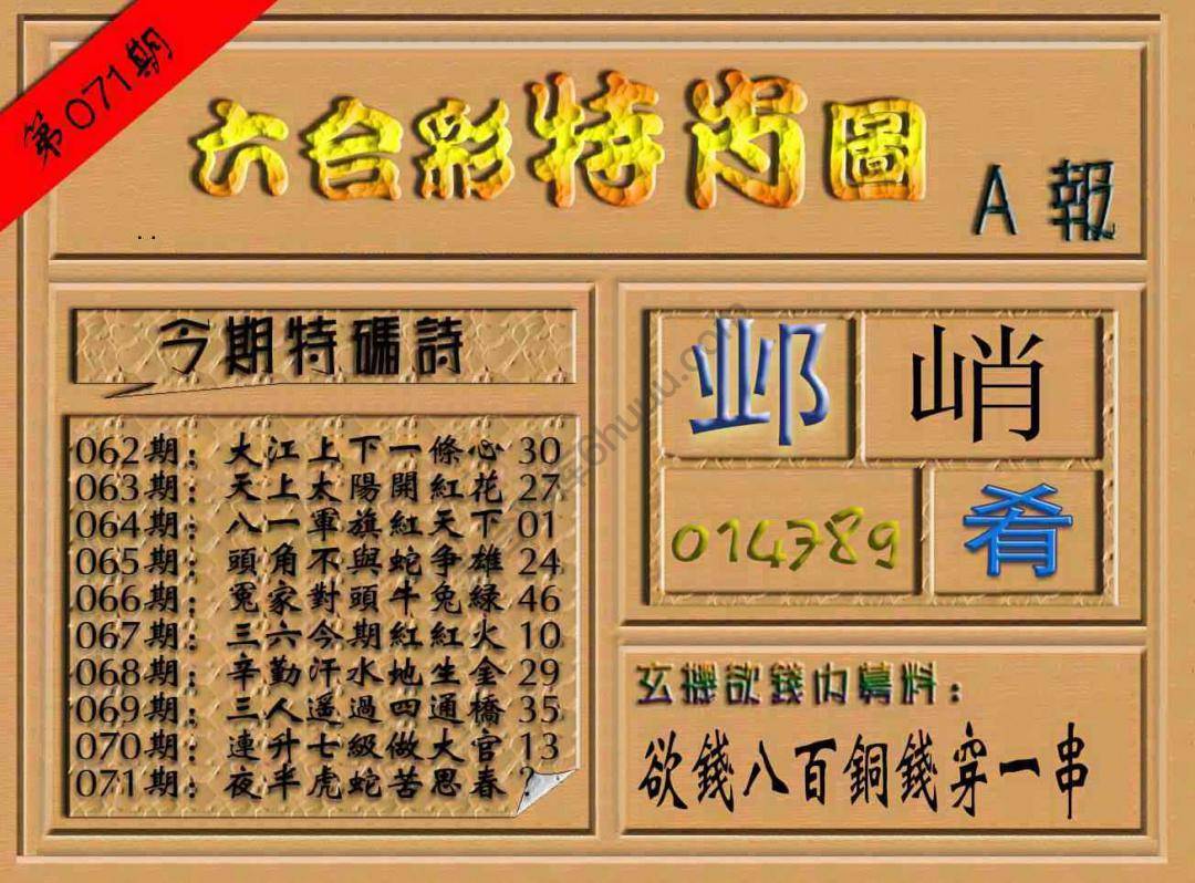 六合彩特肖图