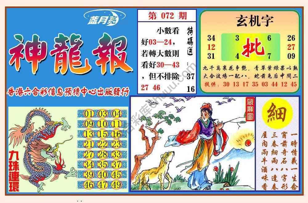 蓝月亮神龙报