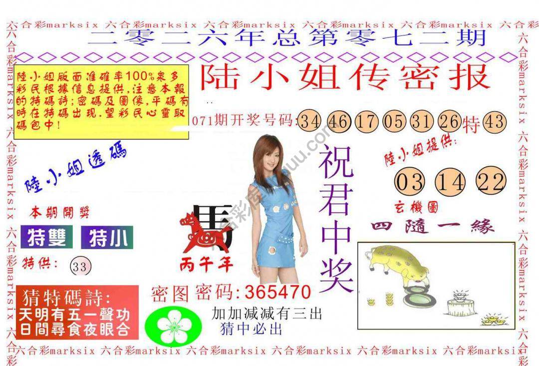 陆小姐传密