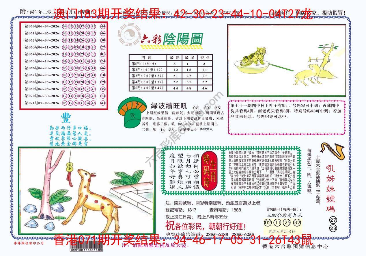 六彩阴阳图