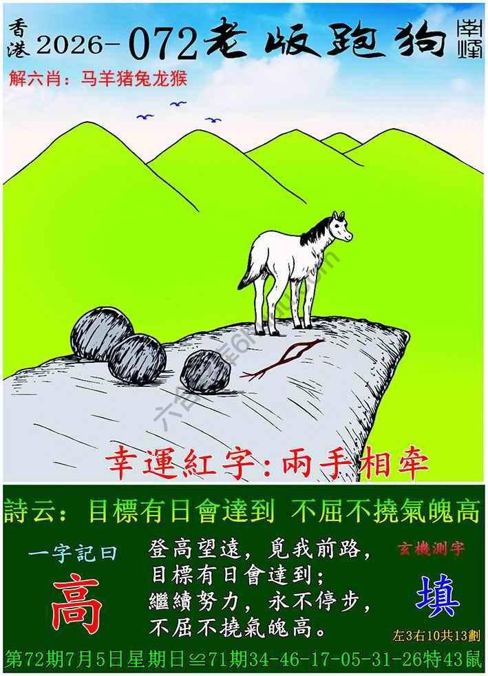 老版跑狗图