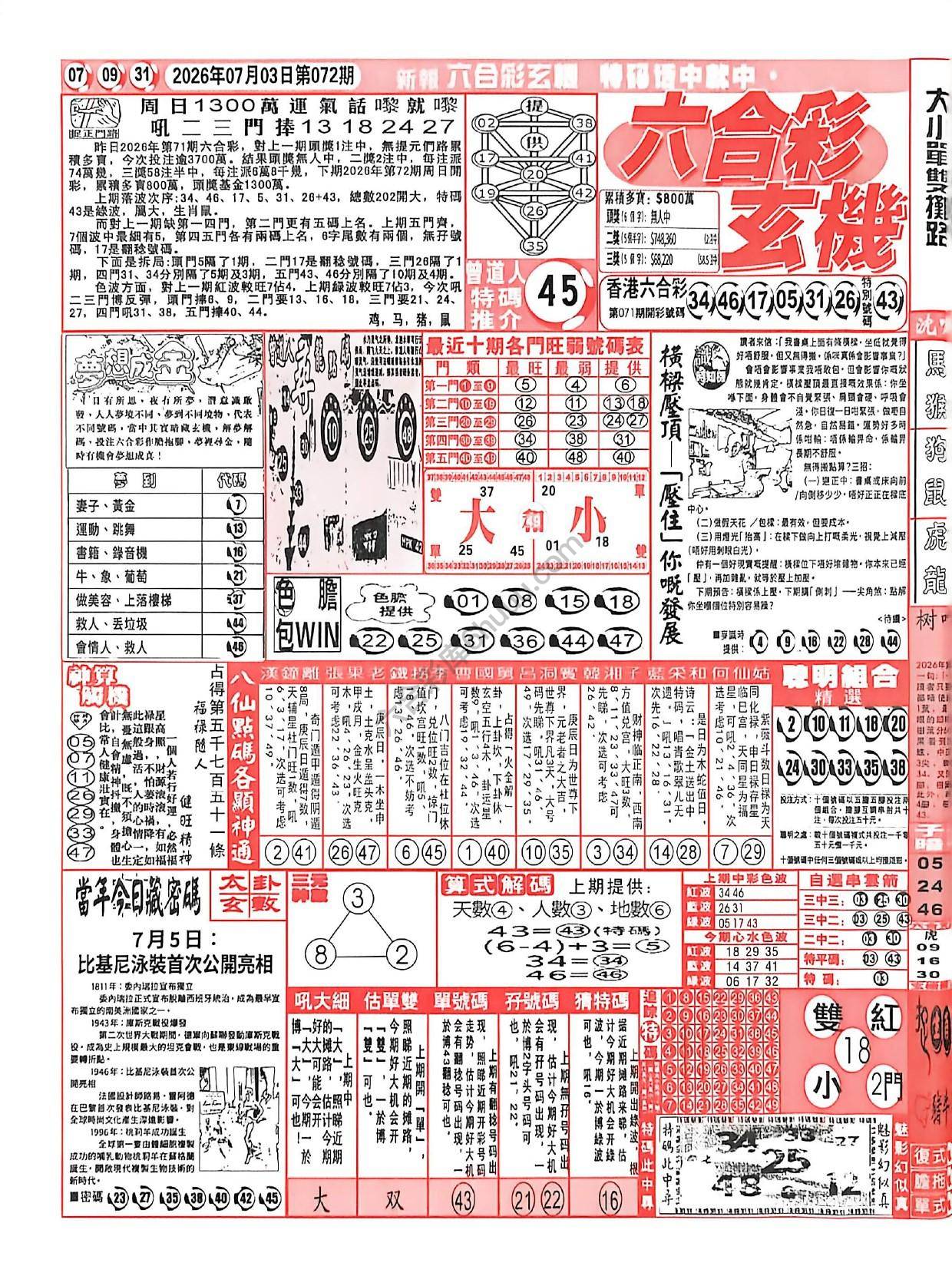 六合彩玄机