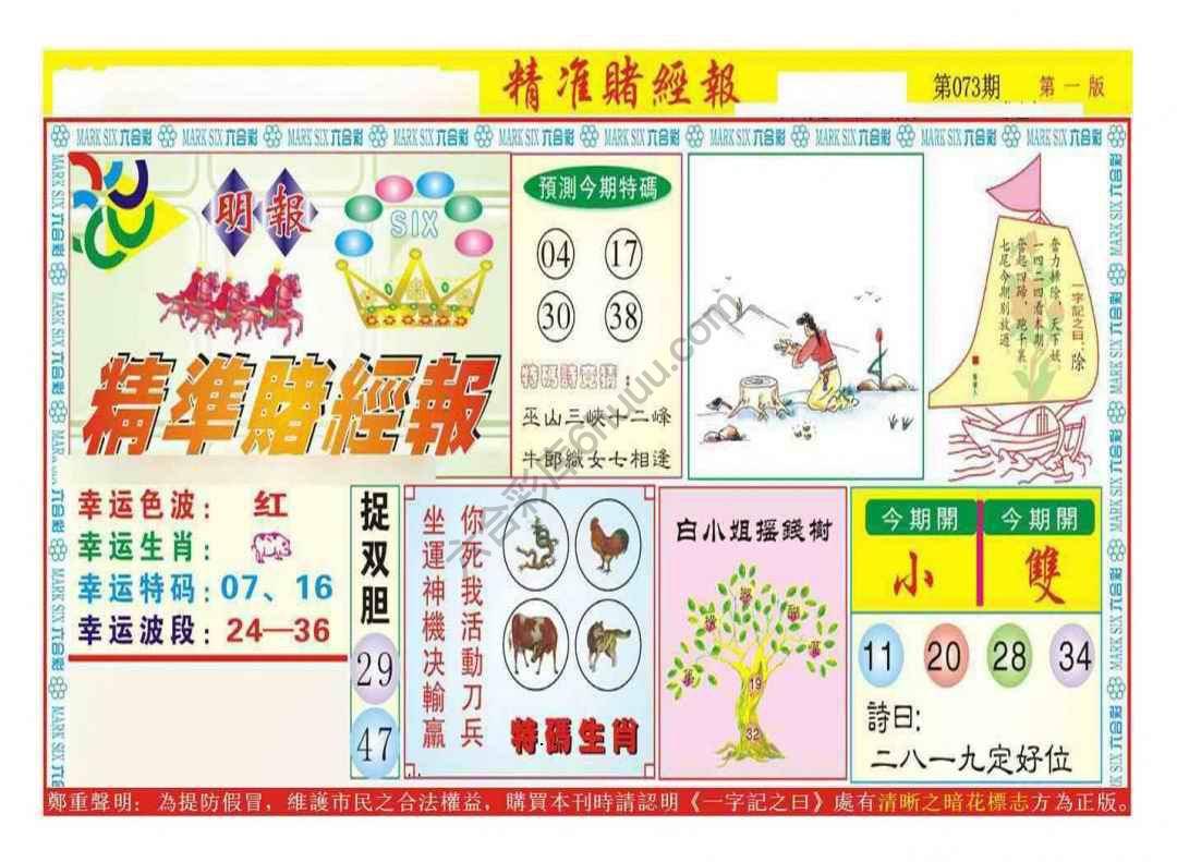 精准赌经报