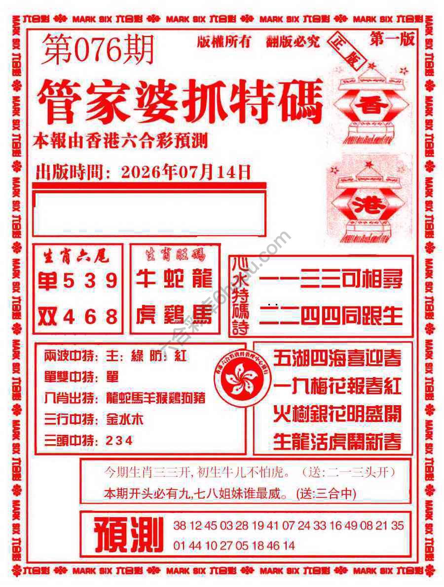 管家婆抓特码