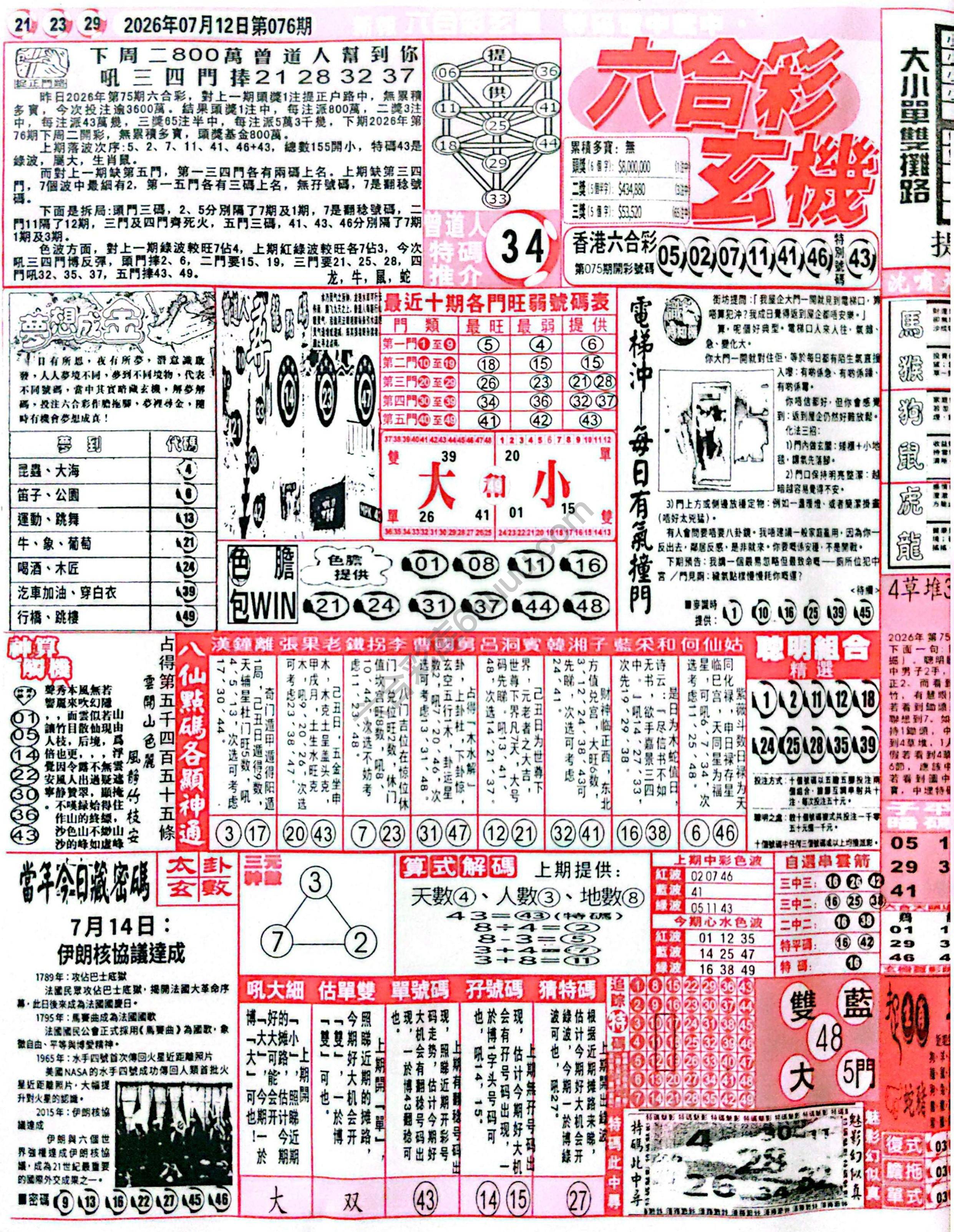 六合彩玄机