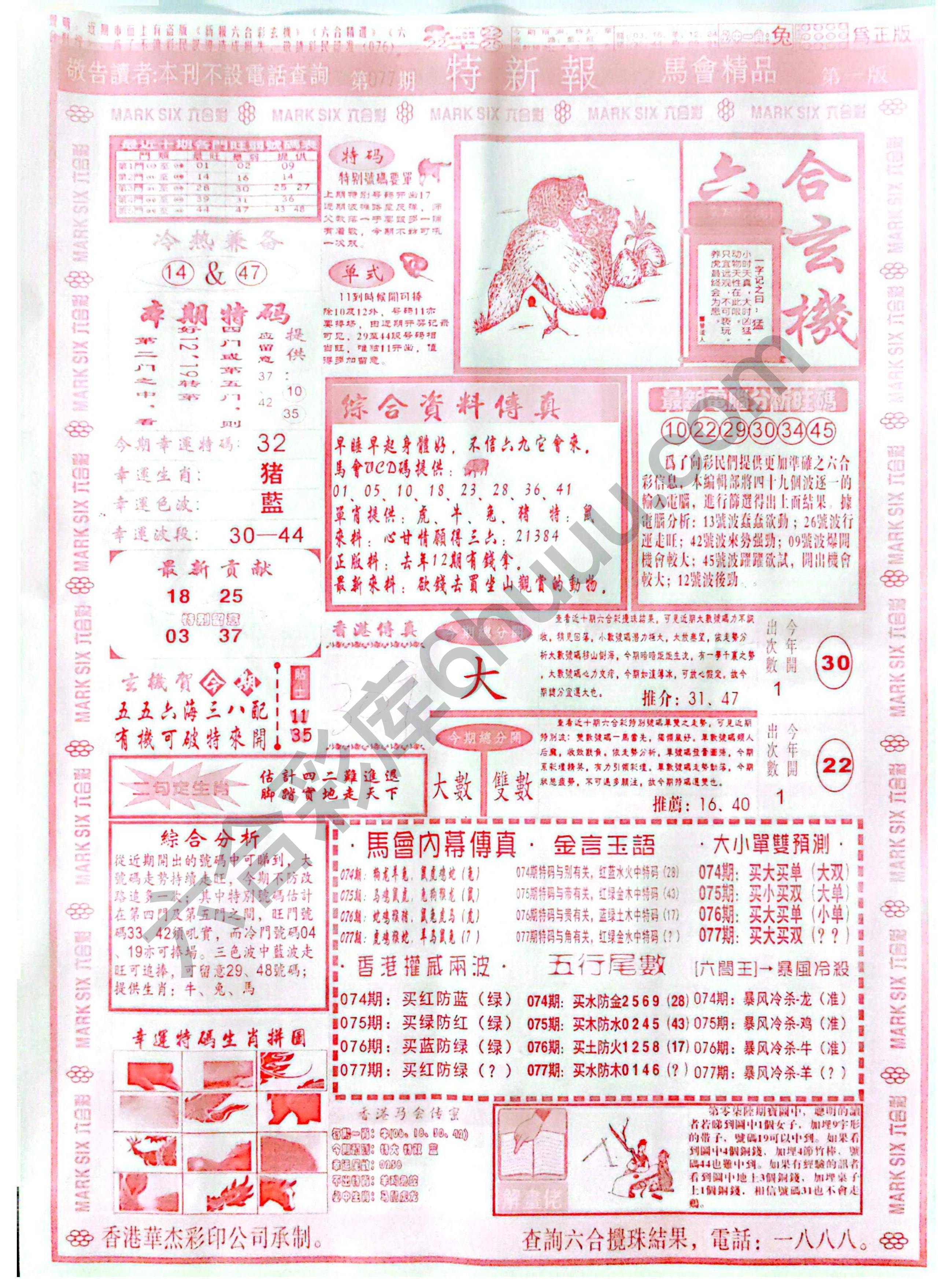 特新报大版