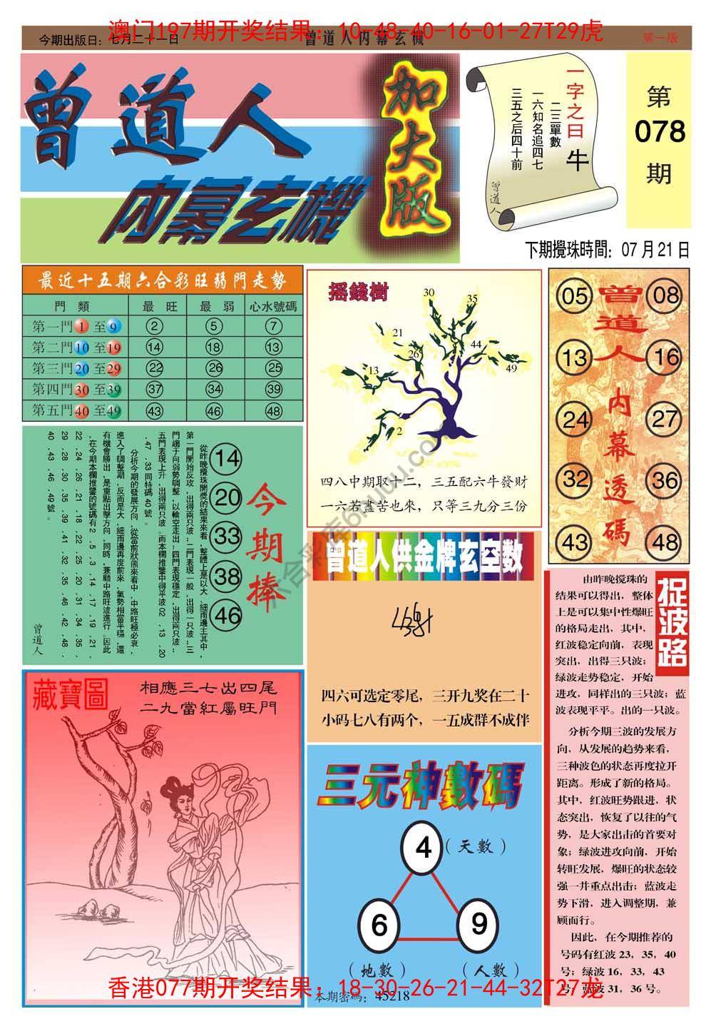 曾道人内幕玄机（加大版）