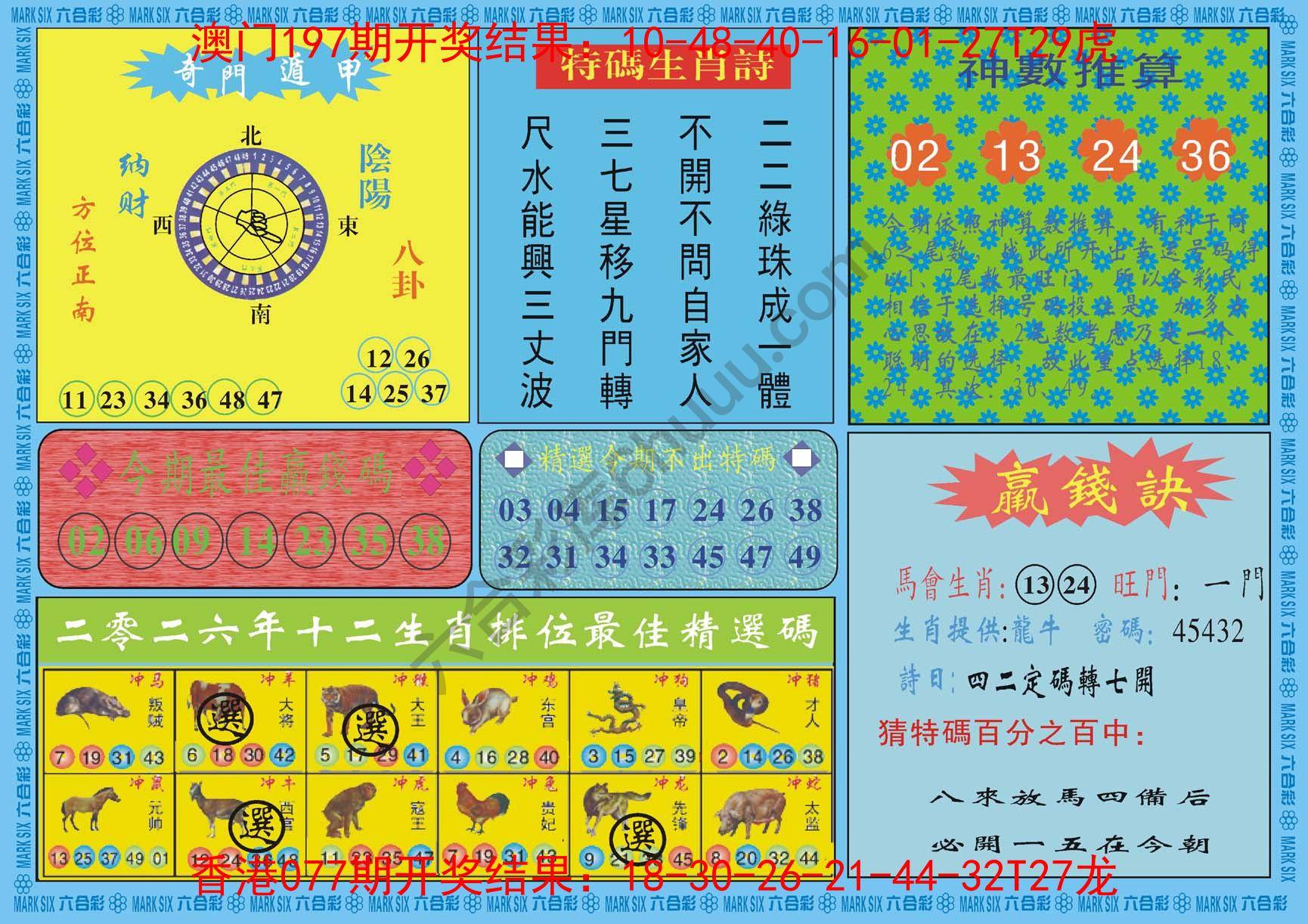 黄大仙灵码