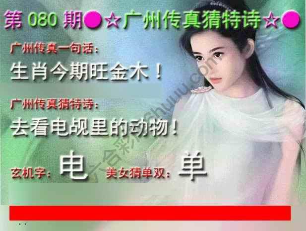 广州传真中特诗