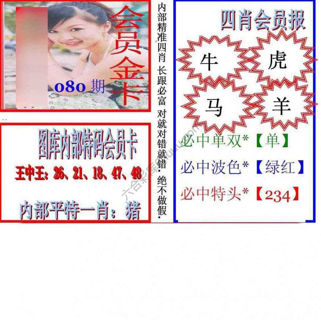 马经四肖会员报