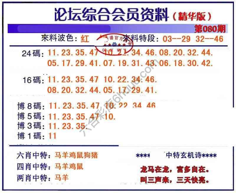 综合会员资料