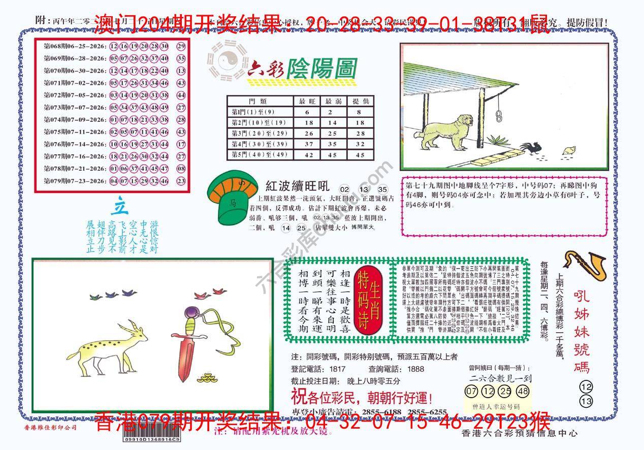 六彩阴阳图