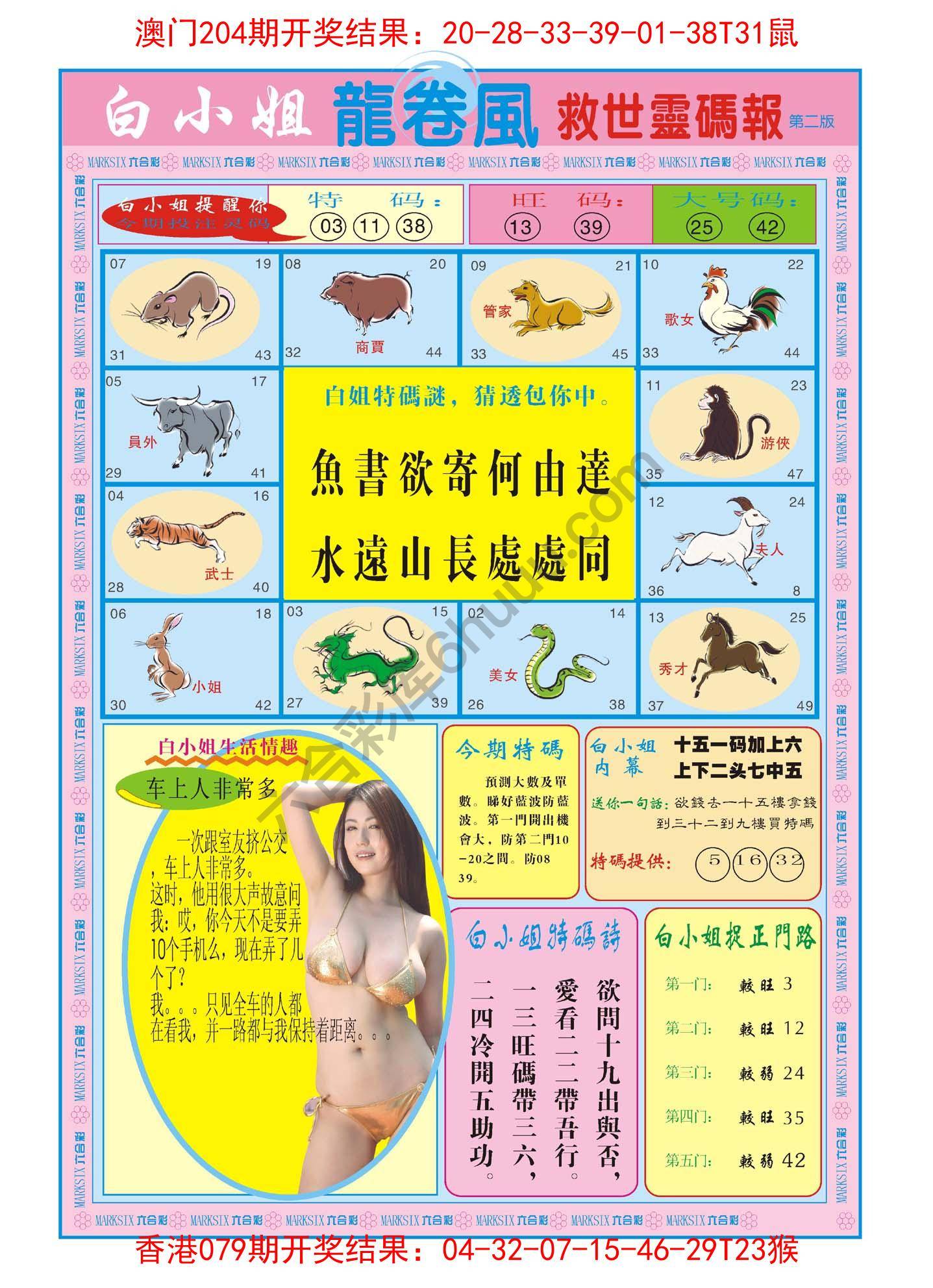 白小姐救世灵码报