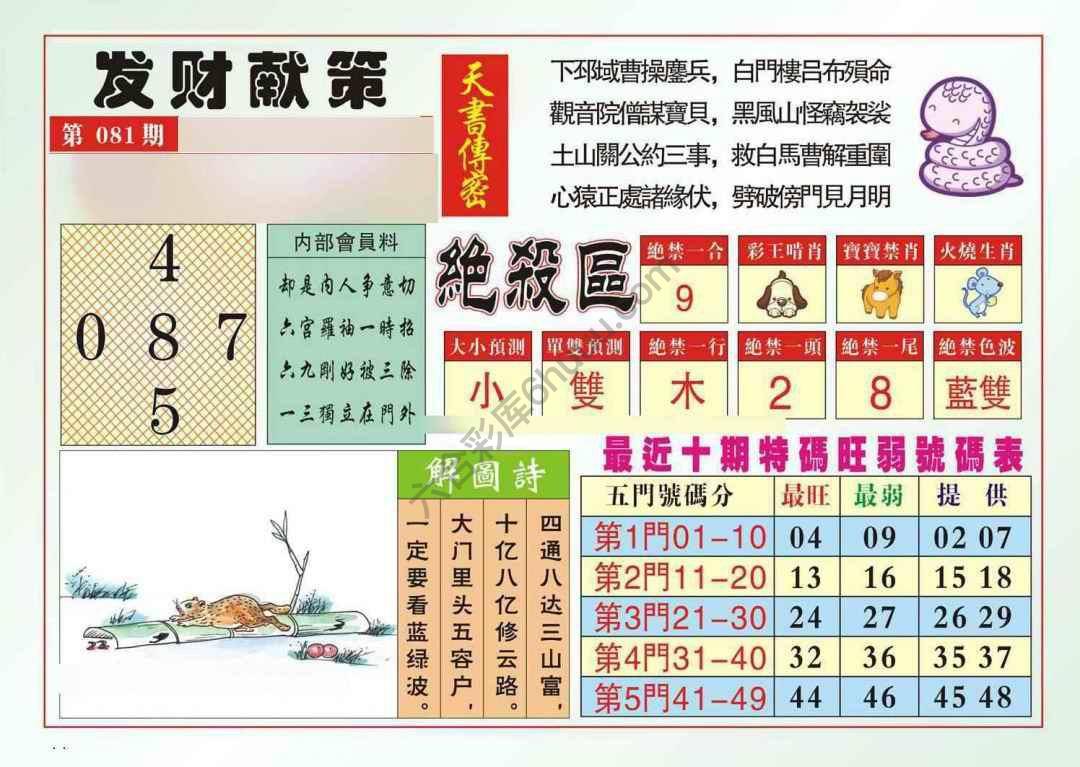 发财献策