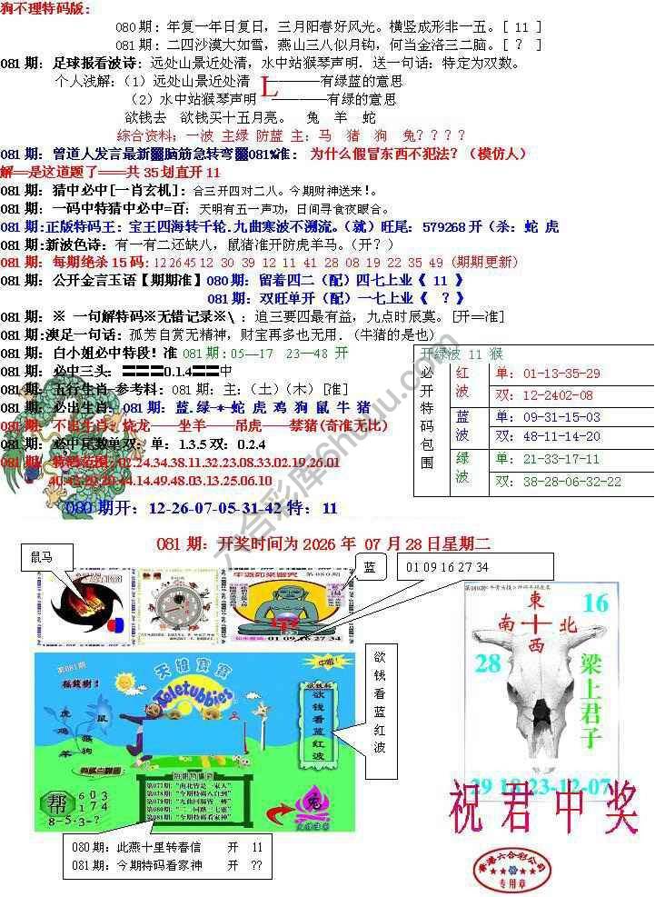 青龙五鬼报