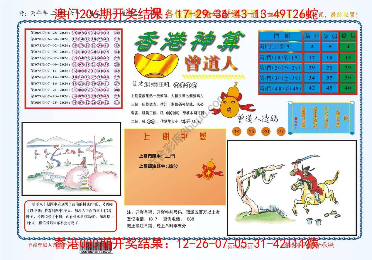 香港神算曾道人