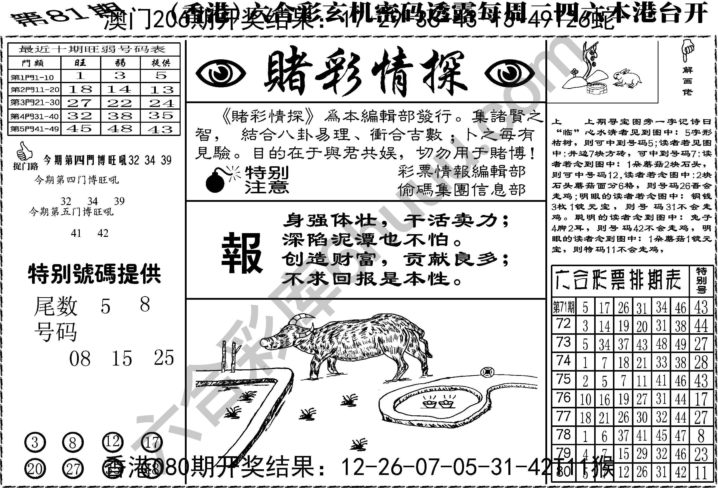 赌彩情探